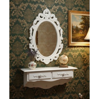 طقم مدخل أنيق باللون الأبيض يجمع بين الطراز الاوربي والعصري 2415