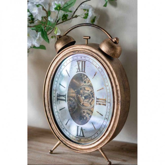 ساعه مكتبيه كلاسيكيه على الطراز الاروبي بارقام لاتينيه فاخره 8198