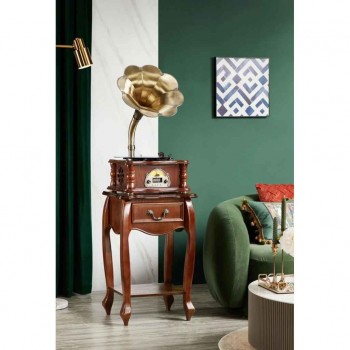 جرامفون مع طاوله خشب كلاسيكي -L4337 جرامفون مع طاوله خشب كلاسيكي -L4337