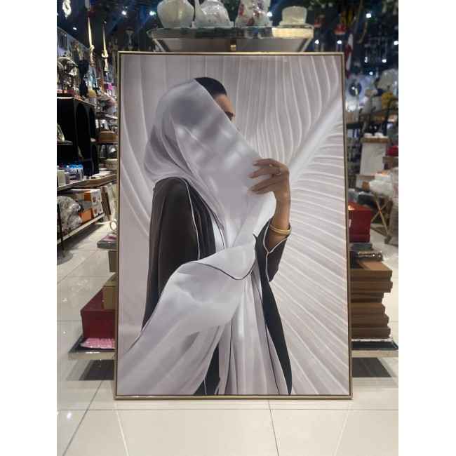 لوحه جداري مطبوع كانفس اطار خشب مذهب -4633 لوحه جداري مطبوع كانفس اطار خشب مذهب -4633