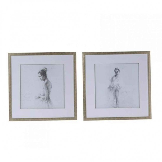 طقم لوحتين من الخشب بطابع كلاسيكي العدد2  7797