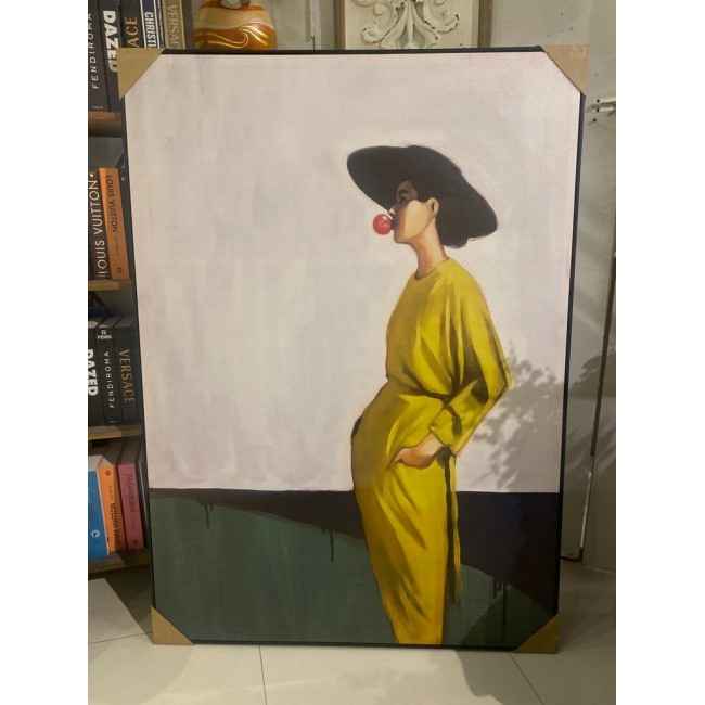 لوحه جداري باطار خشبي اسود -k21 لوحه جداري باطار خشبي اسود -k21