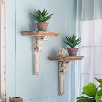 رف ديكور جداري بتصميم شابي شيك فنتج 8379