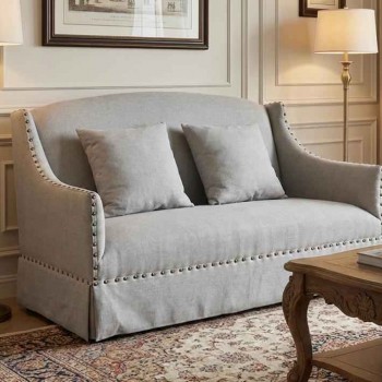 كنبه بتصميم كلاسيكي اوربي مصنوع من خشب الطبيعي نفرين 8380