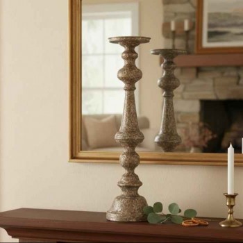 شمعدان معدن معتق على الطراز الاروبي 8375 شمعدان معدن معتق على الطراز الاروبي 8375