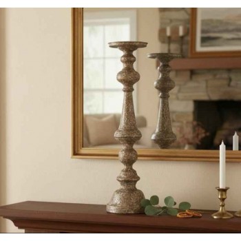 شمعدان معدن معتق على الطراز الاروبي 8375