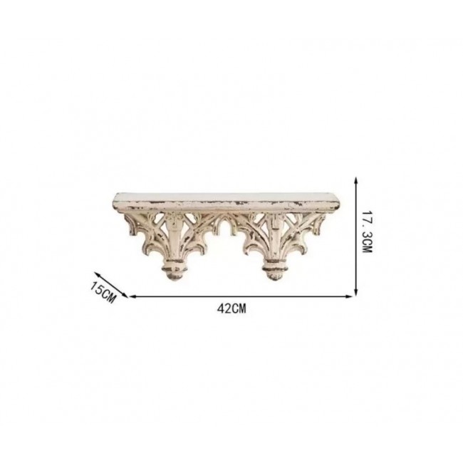 رف خشبي جداري بتصميم اوربي بنقوش كلاسيكيه متوفر 3 احجام مختلفه 9389