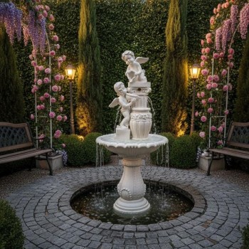 نافوره فنيه منحوته يدويا على الطراز الاوربي الكلاسيكي 8188 نافوره فنيه منحوته يدويا على الطراز الاوربي الكلاسيكي 8188