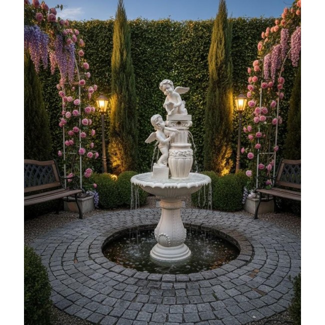 نافوره فنيه منحوته يدويا على الطراز الاوربي الكلاسيكي 8188