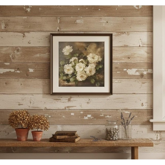 لوحه جداريه فنيه مطبوع كانفس باطار خشب بتصميم فكتوري 8676