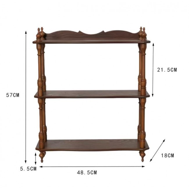 رف طاوله مصنوع من الخشب مزخرف بنمط كلاسيكي9276