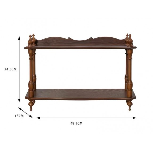  رف طاولة خشبي صغير بتصميم ريفي اوربي 9277