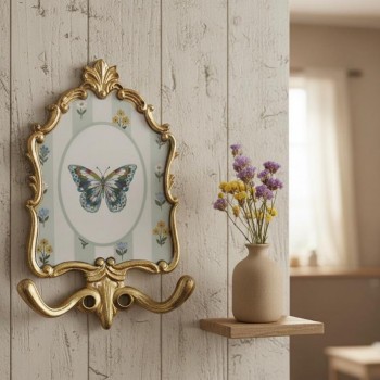 علاق جداري ذهبي بتصميم اوربي ريفي L9311