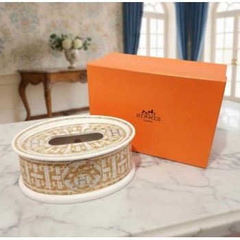 علبة مناديل سيراميك بيضاوي شكل من تصميم هيرمز L8649 علبة مناديل سيراميك بيضاوي شكل من تصميم هيرمز L8649