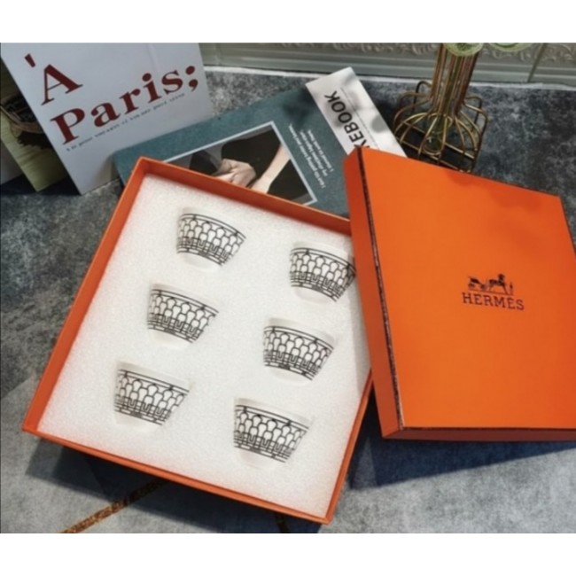 طقم فنجان قهوه عربيه سراميك من هرمز العدد 6 قطع  9070