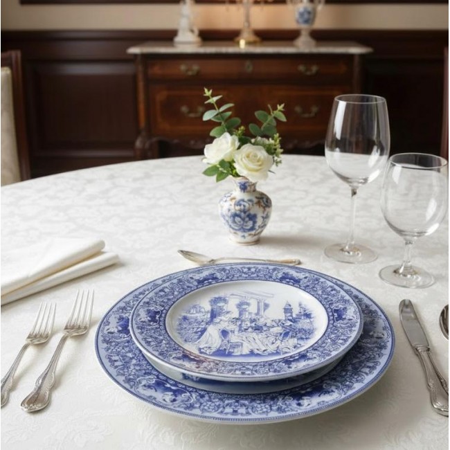 صحن سيراميك فاخر مستوحى من الريف الانجليزي متوفر الحجمين 9062