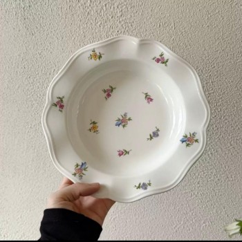 صحن سيراميك بزخارف ريفيه بنمط كلاسيكي فاخره 9028