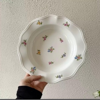 صحن سيراميك بزخارف ريفيه بنمط كلاسيكي فاخره 9028