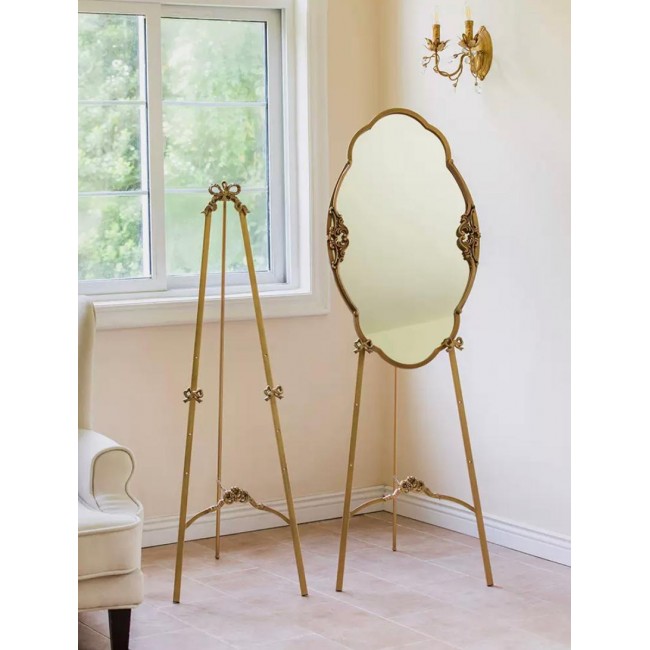 حامل لوحه معدن ذهبي بتصميم فيونكه بنمط اوربي متوفر الحجمين  9314