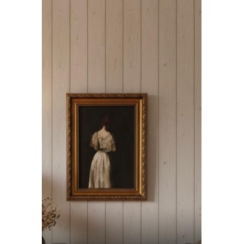 لوحه فنيه جداري مطبوع  كانفس  باطار مزخرف متوفر ب3 احجام 7338