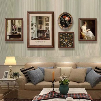 طقم لوحات جداريه بتصميم اوربي بلمسات فكتوريه العدد 5 قطع 8673