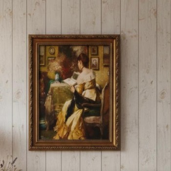 لوحه فنيه جداري مطبوع كانفس باطار مزحرف خشبي بلمسات فكتوريه متوفر ب3 احجام مختلفه7347 لوحه فنيه جداري مطبوع كانفس باطار مزحرف خشبي بلمسات فكتوريه متوفر ب3 احجام مختلفه7347