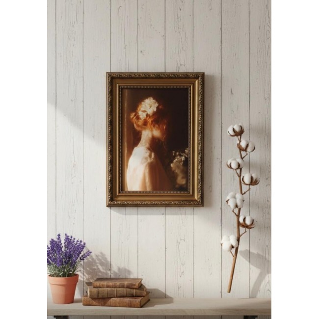 لوحه فنيه جداري مطبوع كانفس باطار خشبي مزخرف متوفر ب3 احجام 7331 لوحه فنيه جداري مطبوع كانفس باطار خشبي مزخرف متوفر ب3 احجام 7331