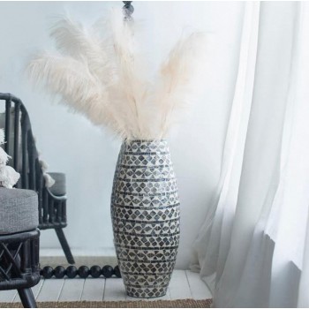 فازه مصنوعه من صدف الطبيعي الفاخرة ذات التصميم الهندسي المبتكرL8481