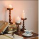 طقم شموع تضيف لمسه من الدفء والاناقه الفيكتورية إلى منزلك مصنوعه من الخشب الطبيعي العدد3 L9667