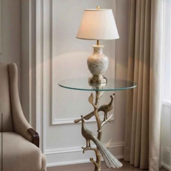 طاوله جانبيه مشغول يدويا بتفاصيب عصريه L8447