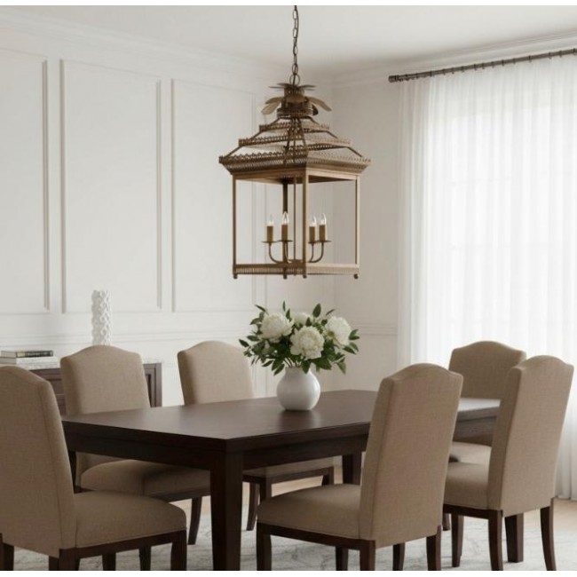 وحده اضاءه سقفيه بتصميم فانوس عتيق نحاسي بزخارف دقيقه 8463 وحده اضاءه سقفيه بتصميم فانوس عتيق نحاسي بزخارف دقيقه 8463