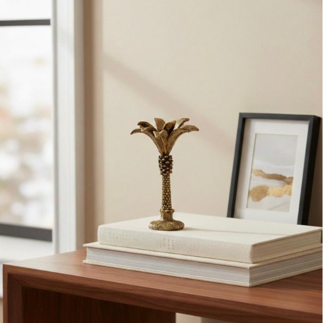 شمعدان شجرة النخيل قطعه فنيه لتضيف لمسة جمالية وراقية 8492
