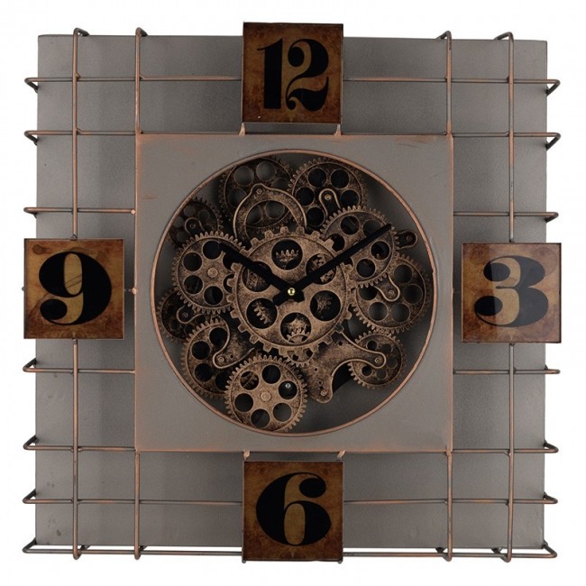 ساعه جداريه تجمع بين الأناقة العصرية والسحر الصناعي8457