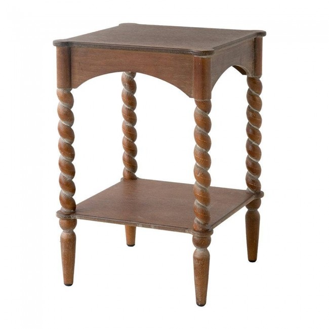 طاوله جانبيه من خشب المانجو بتصميم كلاسيك اوربي 8611 طاوله جانبيه من خشب المانجو بتصميم كلاسيك اوربي 8611