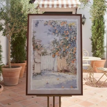 لوحه جداري كانفس باطار خشبي 8600