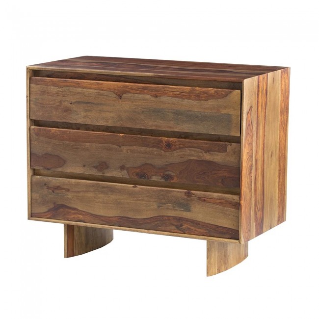 كونسول جداري مصنوع من الخشب الطبيعي بلمسات اوربيه ريفيه L8480