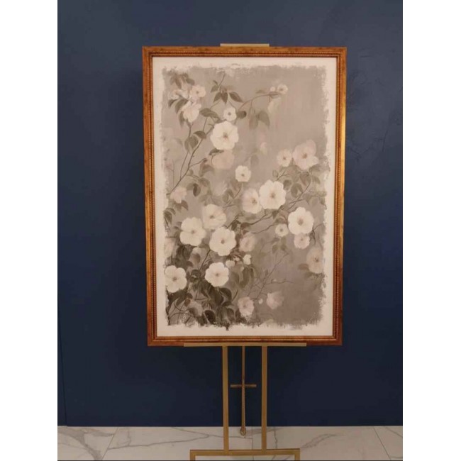 لوحه جداري كانفس باطار خشبي يجمع بين سكينه والجمال الراقي 8601