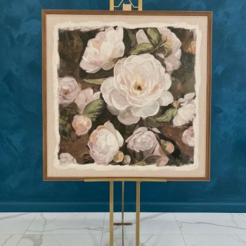 لوحه جداري فنيه كانفس باطار خشبي تجمع بين أناقة كلاسيكية ولمسة عصرية من الفخامة8599