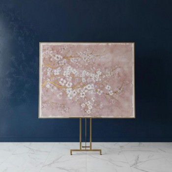 لوحه فنيه جداري كالنفس باطار خشبي بتصميم جميل وراقي 