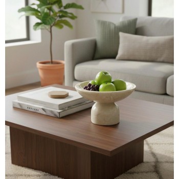 صحن بقاعده  فاخراً بقاعدة مصنوعاً من الرخام الطبيعي8515