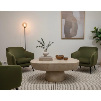 طاوله قهوه بيضاويه فاخره بتصميم عصري انيق L8488