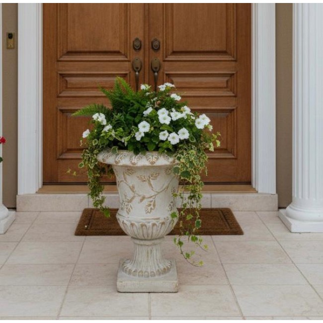 مركن بنقوش نباتية وزهرية دقيقة بتفاصيل بارزة مستوحاة من العمارة الرومانية القديمةL8541