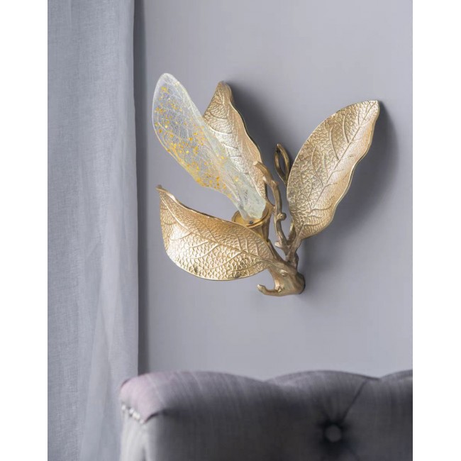 وحده اضاءه جداريه بشكل ورق بتصميم مستوحى من الطبيعة والفخامةL8502 وحده اضاءه جداريه بشكل ورق بتصميم مستوحى من الطبيعة والفخامةL8502