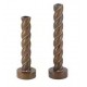 طقم شمعدان من خشب البتولا بتصميم حلزوني وهي تجمع بين التصميم الكلاسيكي والأناقة الطبيعية التي تناسب الأنماط الريفية والتقليديةL8634 طقم شمعدان من خشب البتولا بتصميم حلزوني وهي تجمع بين التصميم الكلاسيكي والأناقة الطبيعية التي تناسب الأنماط الريفية والتقليديةL8634