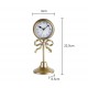ساعة مكتبية مصنوعه من المعدن تتميز بتصميم أنيق يجمع بين الطراز الفيكتوري واللمسات الفرنسيه العصرية،9565
