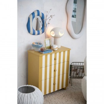 كونسول جداري مصنوعه يدويا بنمط خطوط طوليهL9662