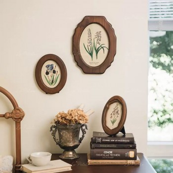 لوحه نباتيه باطار خشبي ذو طابع ريفي متوفر 3 احجام 9651