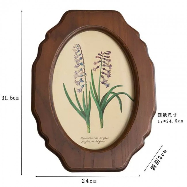 لوحه نباتيه باطار خشبي ذو طابع ريفي متوفر 3 احجام 9651