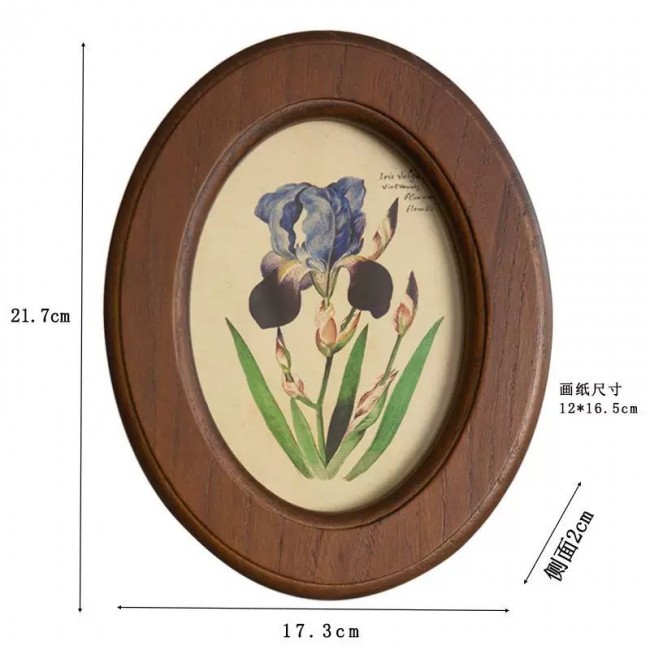 لوحه نباتيه باطار خشبي ذو طابع ريفي متوفر 3 احجام 9651