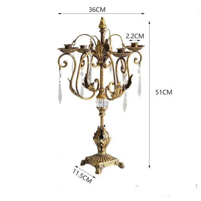 شمعدان معدن بتصميم اوربي بلمسات ملكيه L9602 شمعدان معدن بتصميم اوربي بلمسات ملكيه L9602